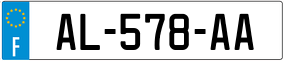 Plaka AL-578-AA.