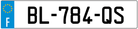 Plaka BL-784-QS.