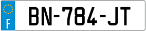 Plaka BN-784-JT.