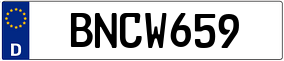 Plaka BN CW 659