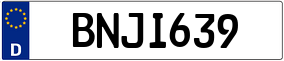 Plaka BN JI 639