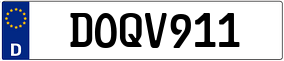 Plaka DO QV 911