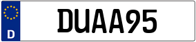 Plaka DU AA 95