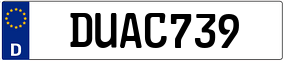 Plaka DU AC 739