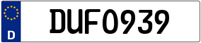 Plaka DU FO 939