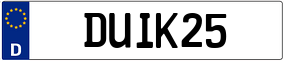 Plaka DU IK 25