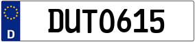 Plaka DU TO 615
