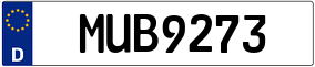 Plaka M UB 9273