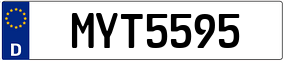 Plaka M YT 5595