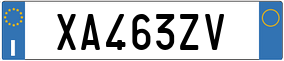 Plaka XA 463ZV