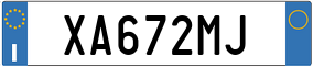 Plaka XA 672MJ