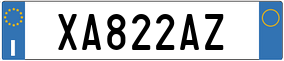 Plaka XA 822AZ