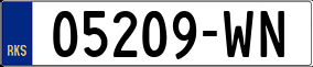 Plaka 05 209-WN