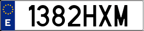 Plaka 1382 HXM