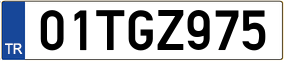 Plaka 01 TGZ 975