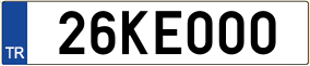 Plaka 26 KE 000
