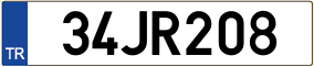 Plaka 34 JR 208