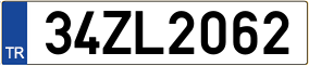 Plaka 34 ZL 2062