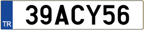 Plaka 39 ACY 56
