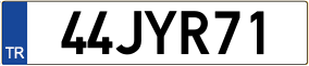 Plaka 44 JYR 71
